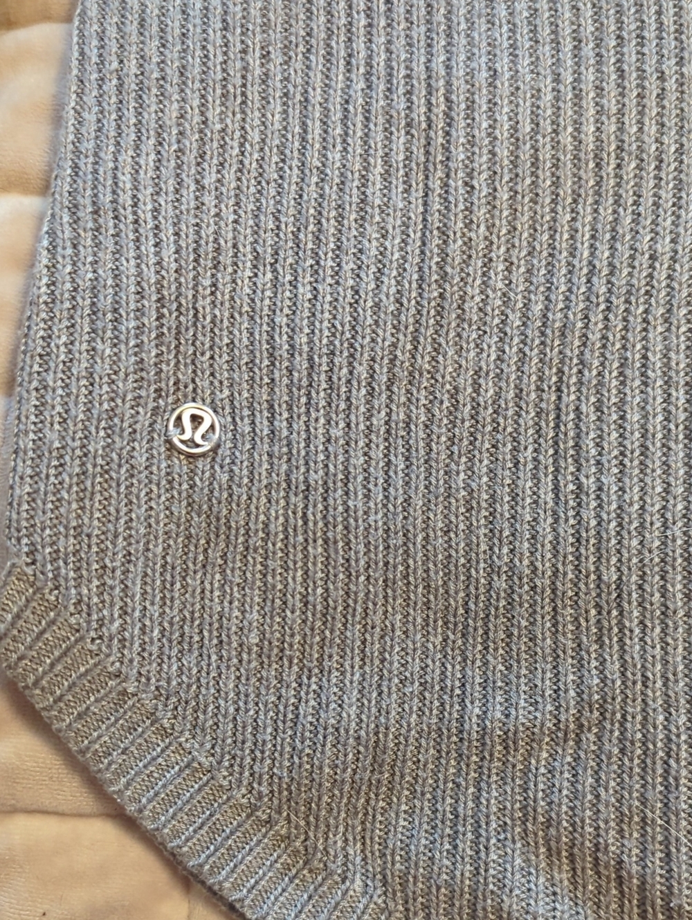 Lululemon Light Gray Ribbed Sweater - Picture 6 of 6